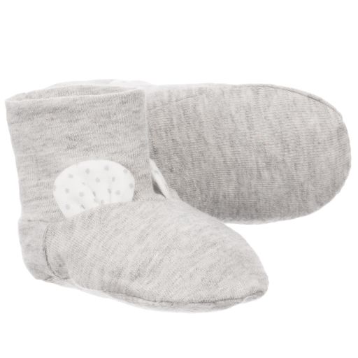 Pasito a Pasito-Grey NORMANDIE Baby Booties | Childrensalon Outlet
