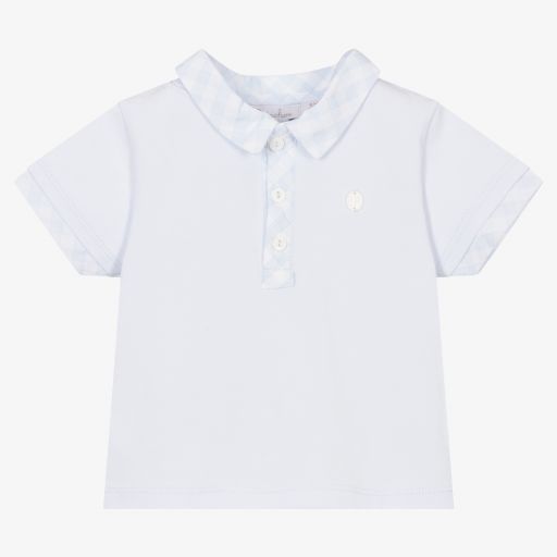 Patachou-Baby Boys Blue Polo Shirt | Childrensalon Outlet