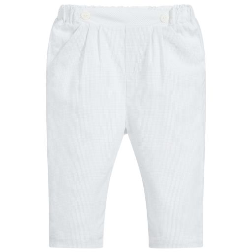 Patachou-Baby Boys Grey Cotton Trousers | Childrensalon Outlet