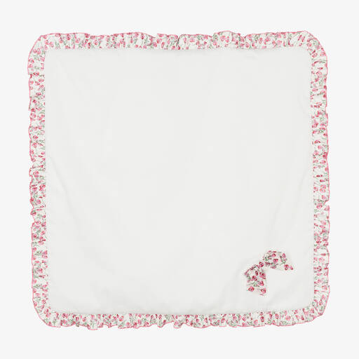 Patachou-Baby Girls Ivory Liberty Blanket (74cm) | Childrensalon Outlet