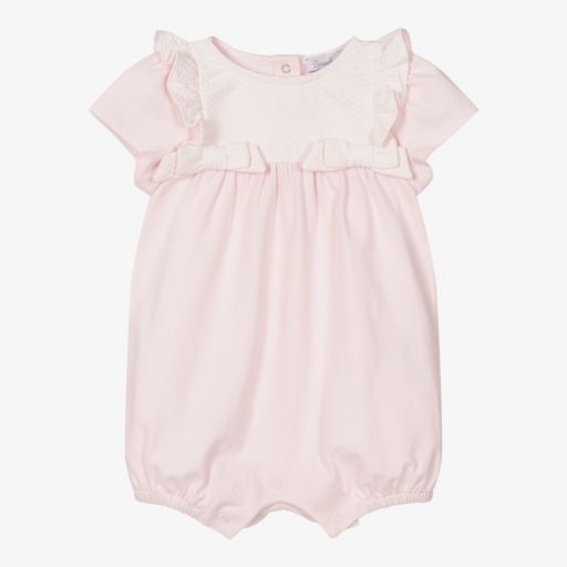 Patachou-Baby Girls Pink Cotton Shortie | Childrensalon Outlet