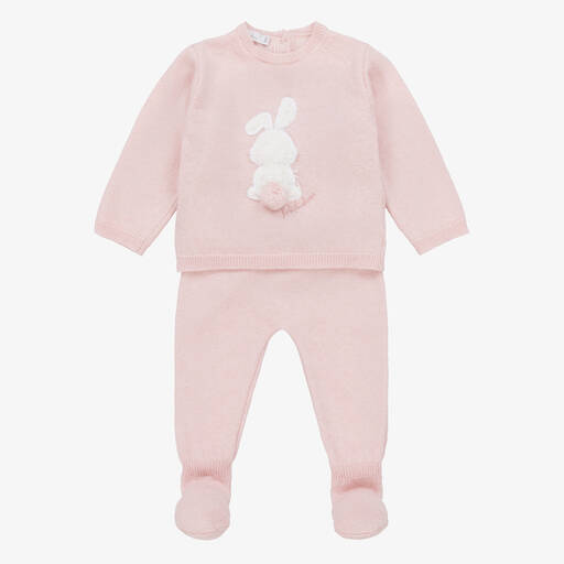 Patachou-Ensemble pyjama rose en maille bébé | Childrensalon Outlet