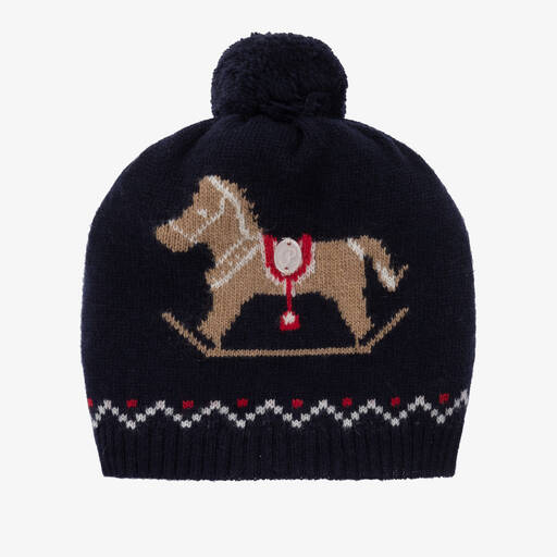 Patachou-Bonnet bleu cheval à bascule | Childrensalon Outlet