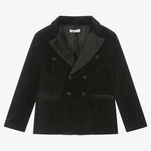 Patachou-Boys Black Velvet Blazer | Childrensalon Outlet