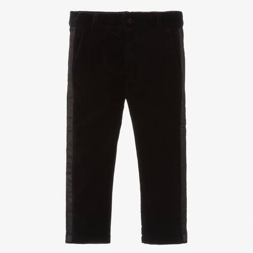 Patachou-Boys Black Velvet Trousers | Childrensalon Outlet