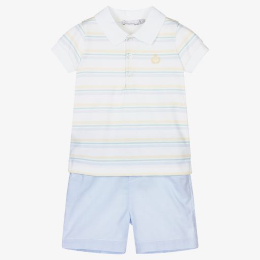 Patachou-Топ и голубые шорты для мальчиков | Childrensalon Outlet