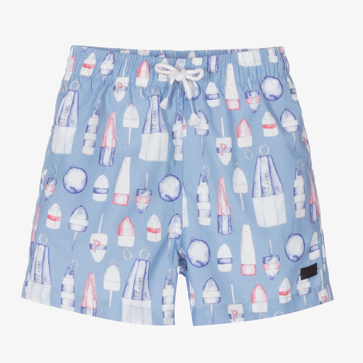Patachou-Boys Blue Swim Shorts | Childrensalon Outlet