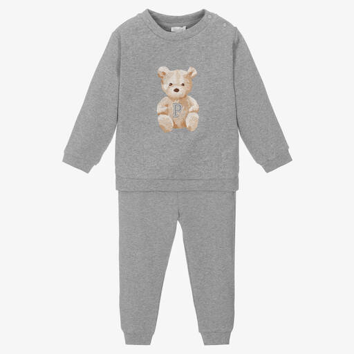 Patachou-Серый спортивный костюм из хлопка | Childrensalon Outlet