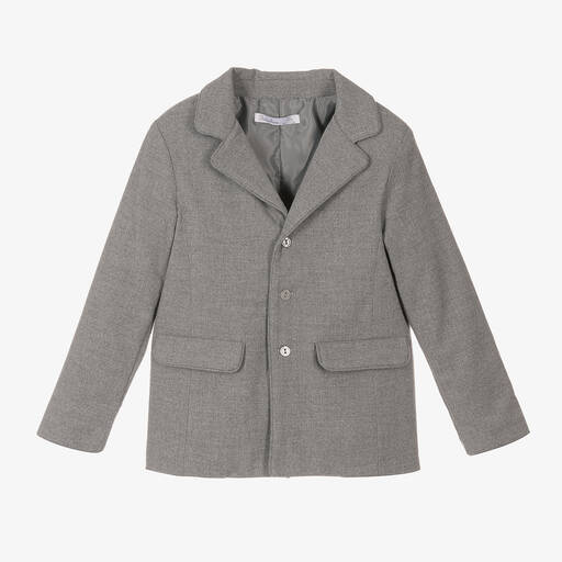 Patachou-Grauer Flanellblazer für Jungen | Childrensalon Outlet