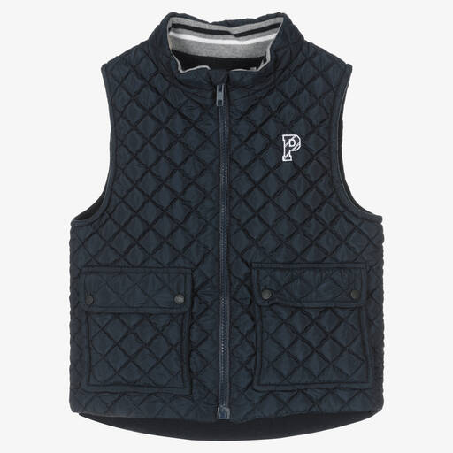 Patachou-Gilet bleu marine matelassé garçon | Childrensalon Outlet