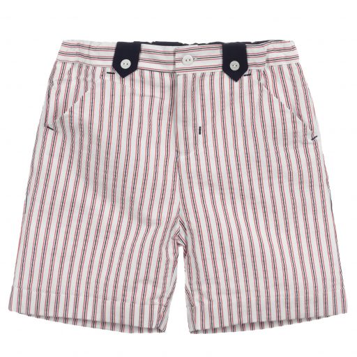 Patachou-Boys White Cotton Shorts | Childrensalon Outlet