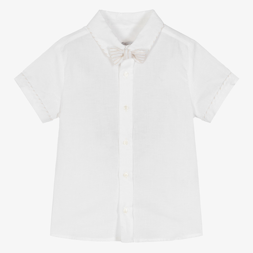 Patachou-Boys White Shirt & Bow Tie | Childrensalon Outlet