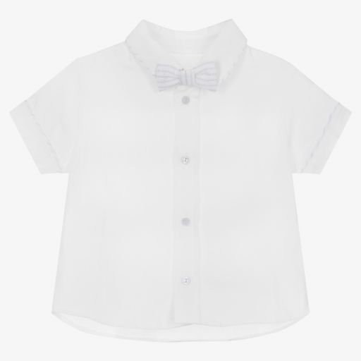 Patachou-Boys White Shirt & Bow Tie | Childrensalon Outlet