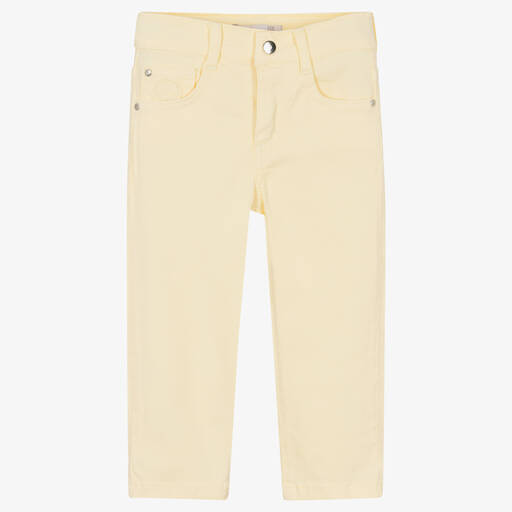 Patachou-Boys Yellow Cotton Trousers | Childrensalon Outlet