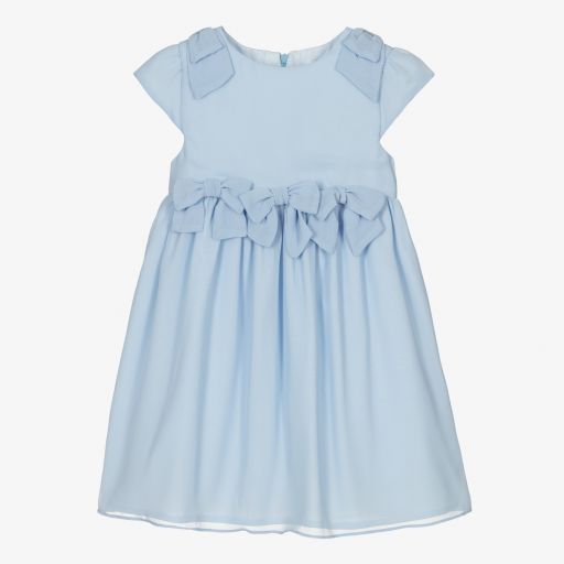 Patachou-Robe bleue en mousseline Fille | Childrensalon Outlet