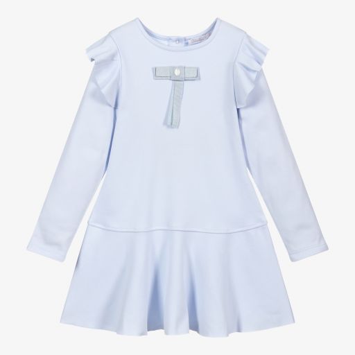 Patachou-Blaues Jerseykleid für Mädchen | Childrensalon Outlet
