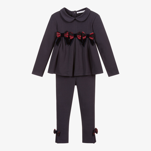Patachou-Girls Blue Top & Leggings Set | Childrensalon Outlet