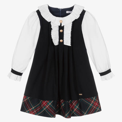Patachou-Сине-белое платье для девочек | Childrensalon Outlet