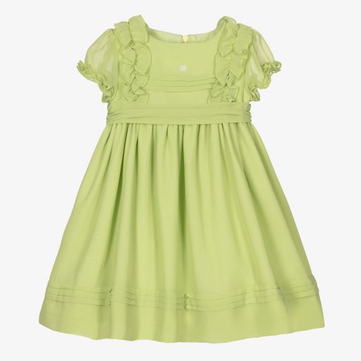 Patachou-Зеленое платье из шифона для девочек | Childrensalon Outlet