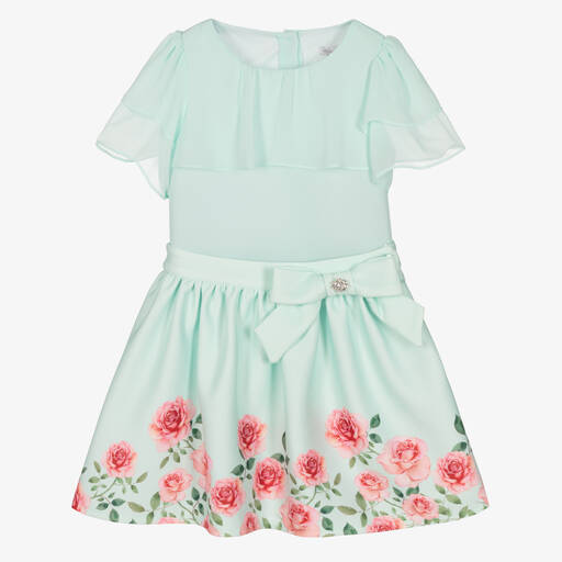 Patachou-Ensemble jupe vert à fleurs fille | Childrensalon Outlet