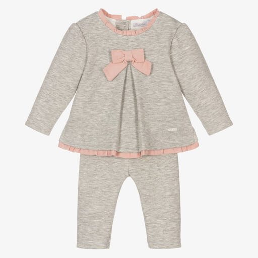 Patachou-Hosen-Set in Grau und Rosa (M) | Childrensalon Outlet