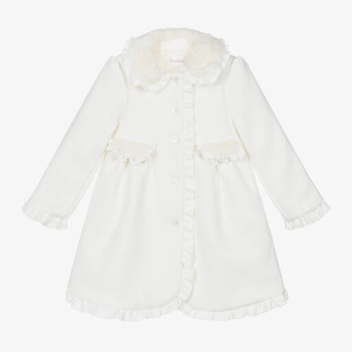 Patachou-معطف لون عاجي للبنات | Childrensalon Outlet