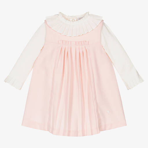 Patachou-Кремовый топ и розовый сарафан | Childrensalon Outlet