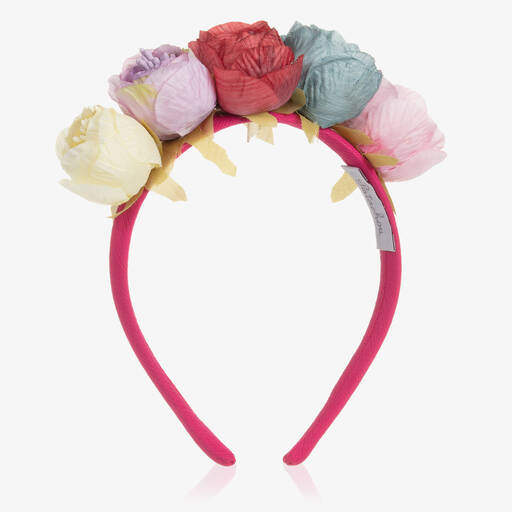Patachou-Girls Multicolour Floral Hairband | Childrensalon Outlet