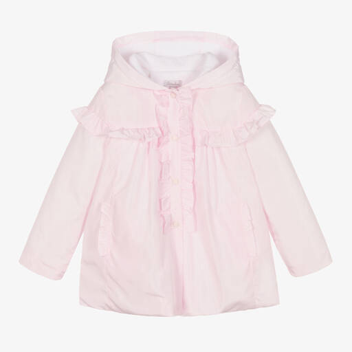 Patachou-Manteau à capuche rose pâle fille | Childrensalon Outlet