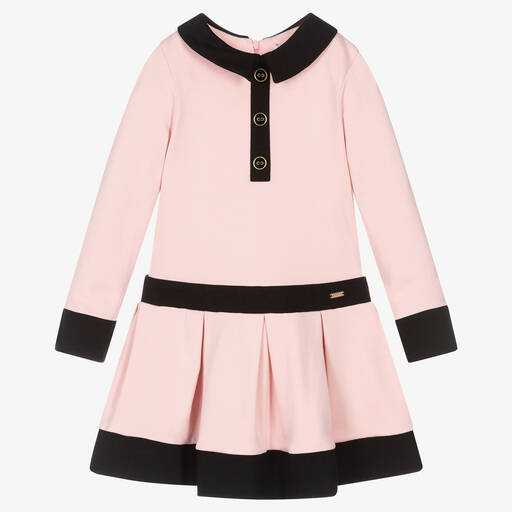 Patachou-Rosa Milano-Baumwolljersey-Kleid | Childrensalon Outlet