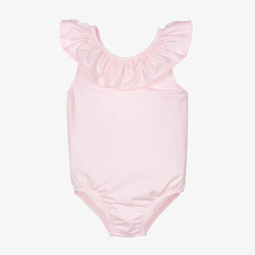 Patachou-Girls Pink Ruffle Swimsuit | Childrensalon Outlet