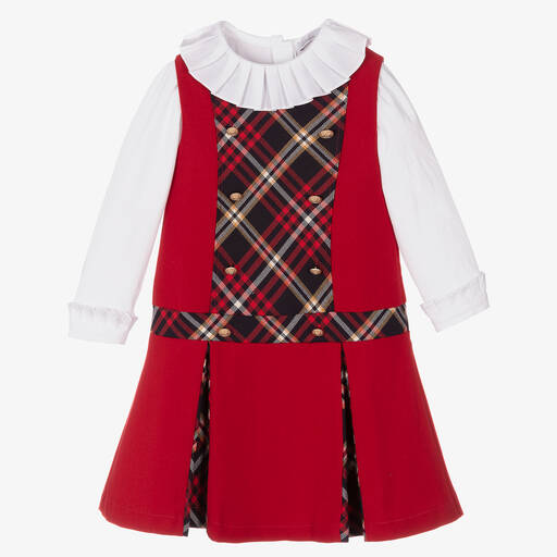 Patachou-Rotes Kleid-Set für Mädchen | Childrensalon Outlet