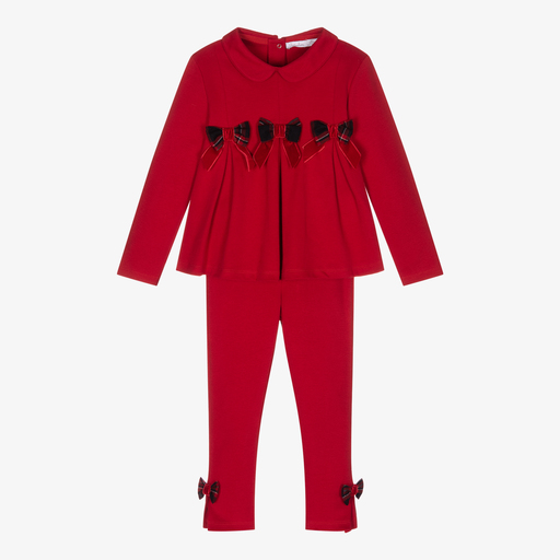Patachou-Красный комплект с легинсами для девочек | Childrensalon Outlet