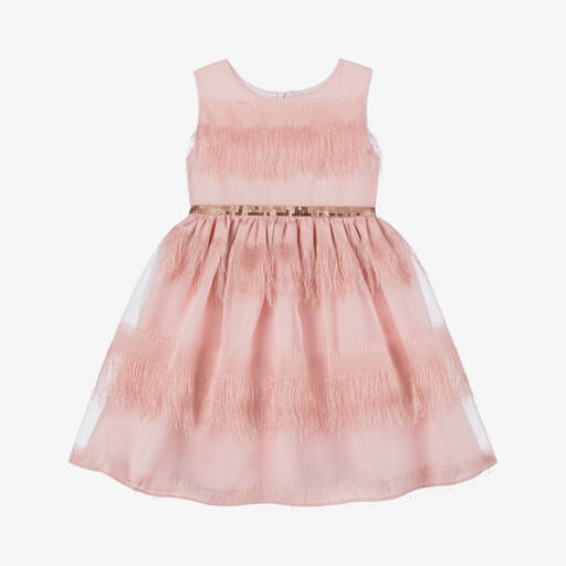 Patachou-Платье с мерцающей бахромой пурпурное для девочек | Childrensalon Outlet