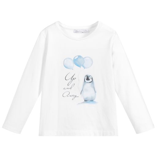 Patachou-Girls White Cotton Top | Childrensalon Outlet