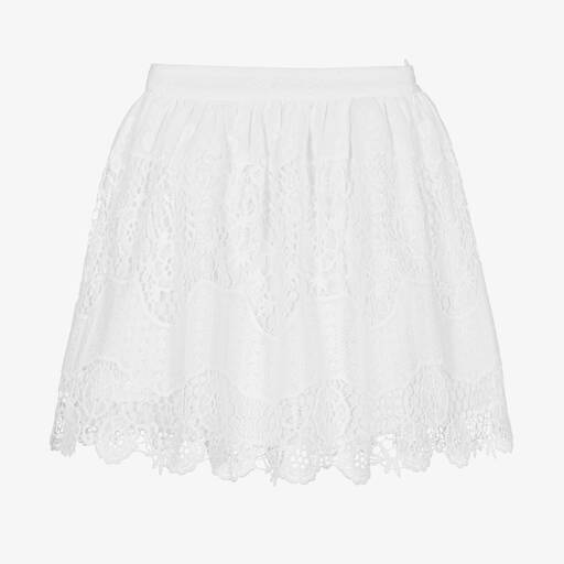 Patachou-Белая кружевная юбка для девочек | Childrensalon Outlet