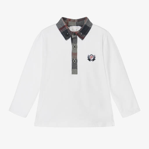 Patachou-Junior Boys White Polo Top | Childrensalon Outlet