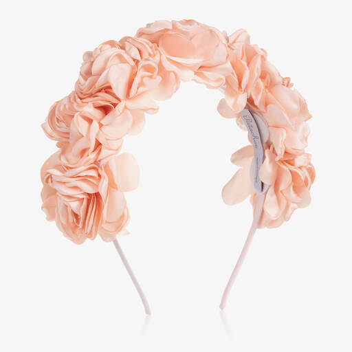 Patachou-Serre-tête à fleurs rose pâle | Childrensalon Outlet