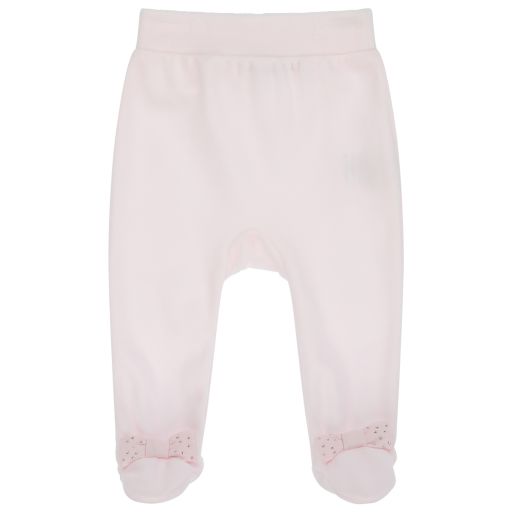Patachou-Pink Velour Baby Trousers | Childrensalon Outlet