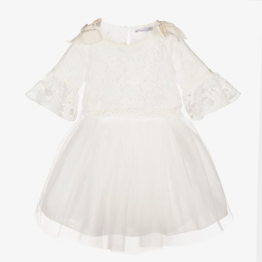 Patachou-White Lace & Tulle Skirt Set | Childrensalon Outlet