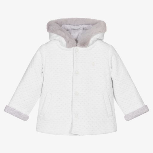 Patachou-White Padded Pram Coat | Childrensalon Outlet