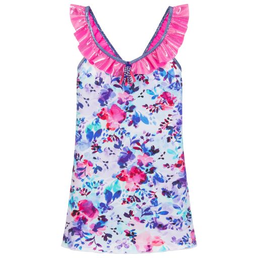 Paté de Sable-Girls Floral Beach Dress | Childrensalon Outlet