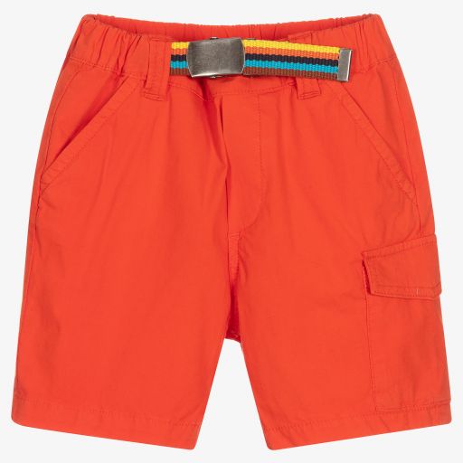 Paul Smith Junior-Boys Orange Cotton Shorts | Childrensalon Outlet
