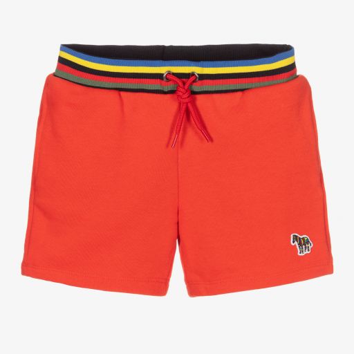 Paul Smith Junior-Rote Baumwollshorts für Jungen | Childrensalon Outlet