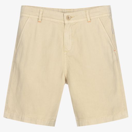 Paul Smith Junior-Beige Teen Chino-Shorts (J) | Childrensalon Outlet