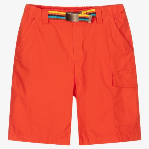 Paul Smith Junior-Short orange en coton Ado garçon | Childrensalon Outlet
