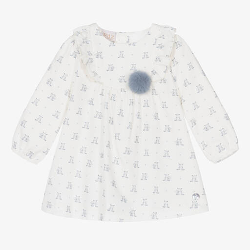 PAZ Rodríguez-Baby Girls Ivory Bears Dress  | Childrensalon Outlet
