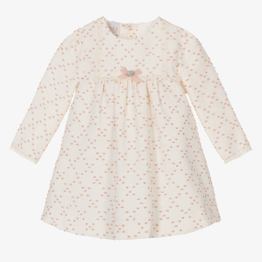 Paz Rodríguez-Baby Girls Ivory & Pink Dress | Childrensalon Outlet