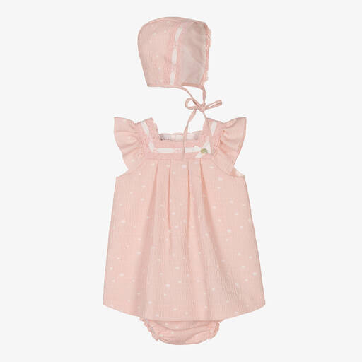 PAZ Rodríguez-Baby Girls Pink Dress Set | Childrensalon Outlet