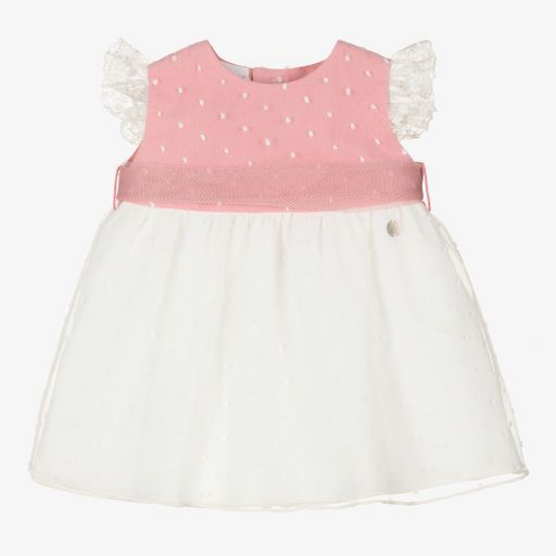 PAZ Rodríguez-Baby Girls Pink & Ivory Dress  | Childrensalon Outlet